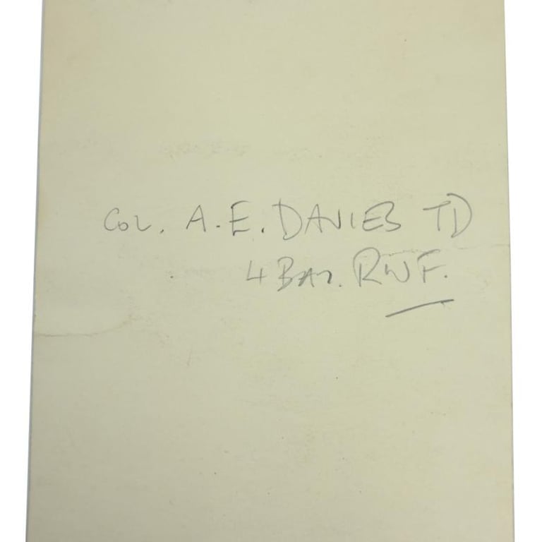 British WW2 Colonel A.E. Davies Tunic & Pictures