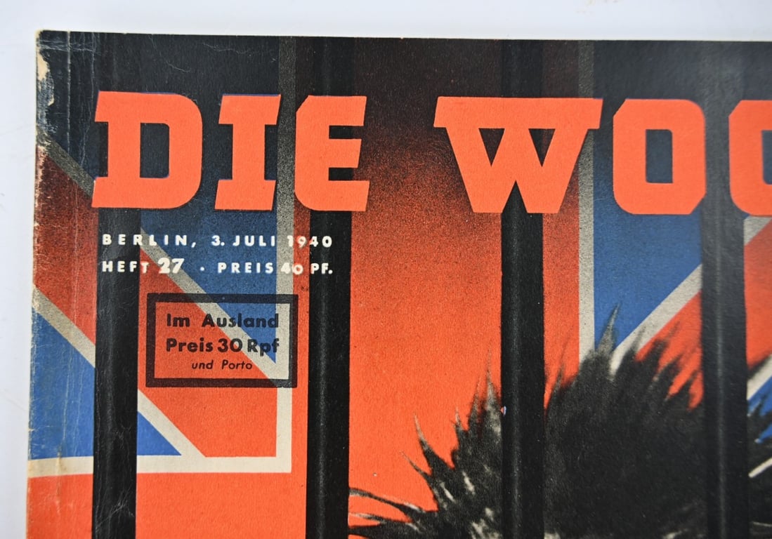 German Third Reich Magazine 'Die Woche' 1940