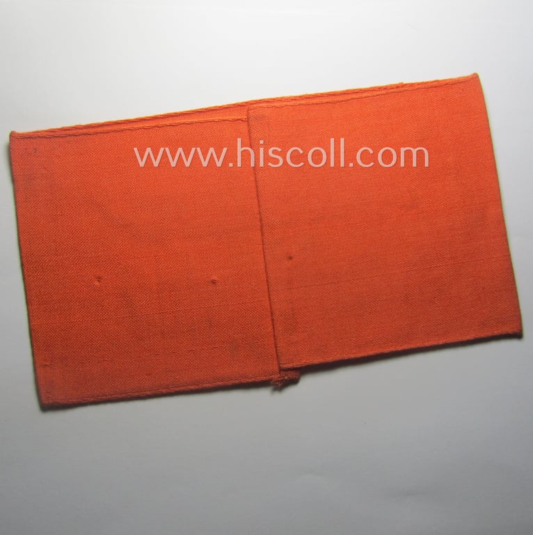 WH (Heeres) related armband (ie. 'Armbinde') entitled: 'Verkehrs-Aufsicht' (being of the 'partly-woven'-type in a technique similar to the 'BeVo'-weave pattern)