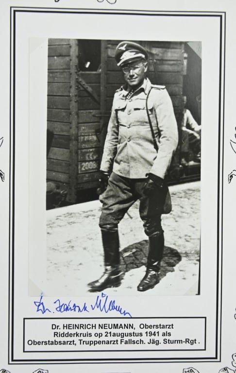 Signature of Luftwaffe KC Recipient 'Dr. Heinrich Neumann'