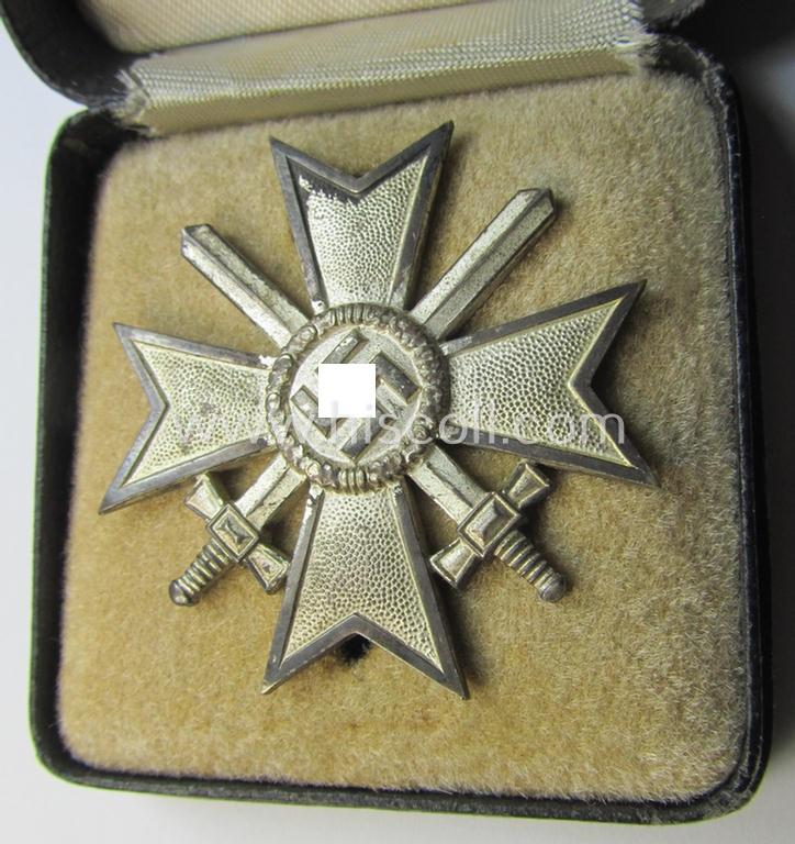 Superb, 'KvK 1. Kl. mit Schw.' (being a maker- ie. '43'- ie. by: 'Julius Bauer & Söhne'-) marked specimen that comes stored in its (scarcely seen!) 'simplified LDO'-etui as found