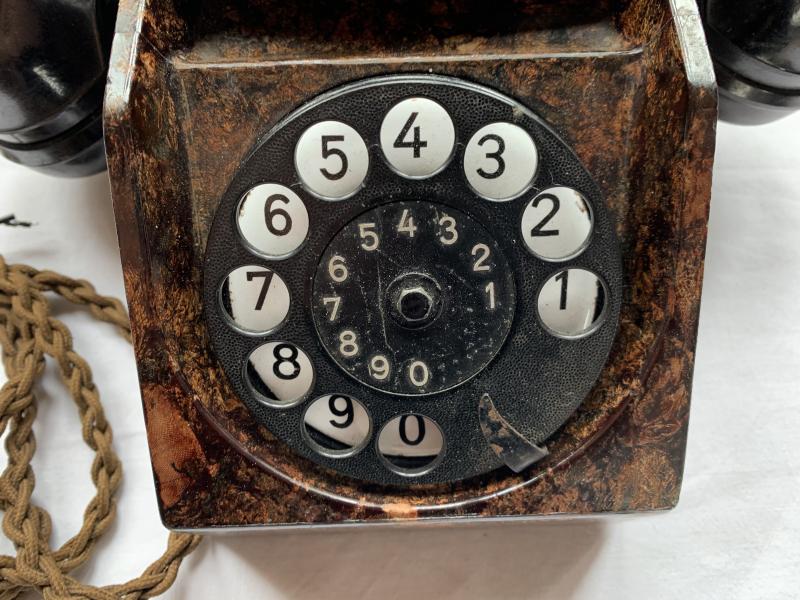 German WW2 Bakelite Desk Rotary Telephone -1940-