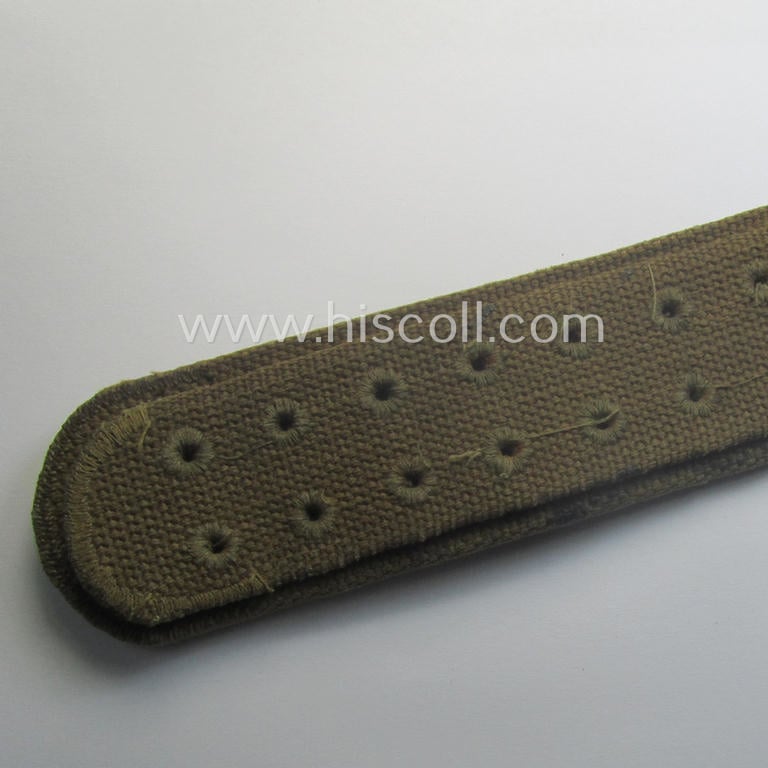 WH (Heeres ie. LW etc.) 'tropical-issue'- belt (ie. 'Koppelriemen') being a 100 cms.-sized- and/or neatly maker-marked example