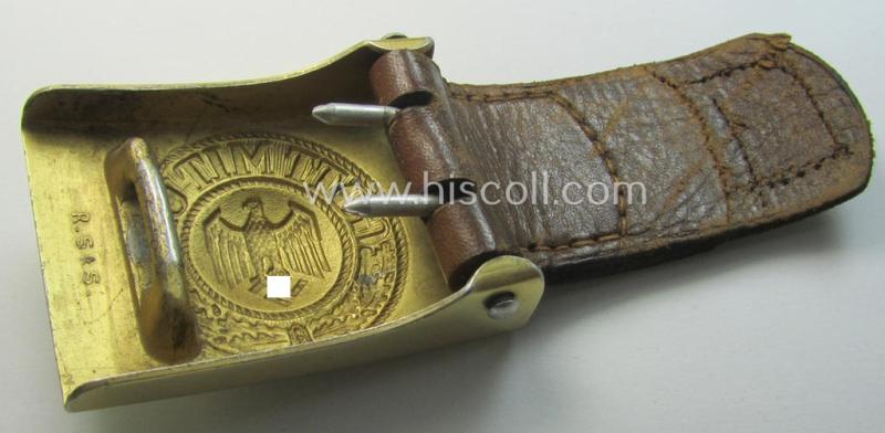 WH (KM) aluminium-based belt-buckle on '1939'-dated tab: 'R.S.&S.'