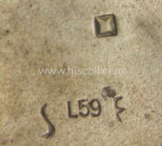 'Eisernes Kreuz 1. Klasse' (or: Iron Cross 1st class) being a maker- (ie. 'L/59'-) marked example as was produced by the desirable 'Hersteller' named: 'A. Rettenmaier' and that comes as recently found