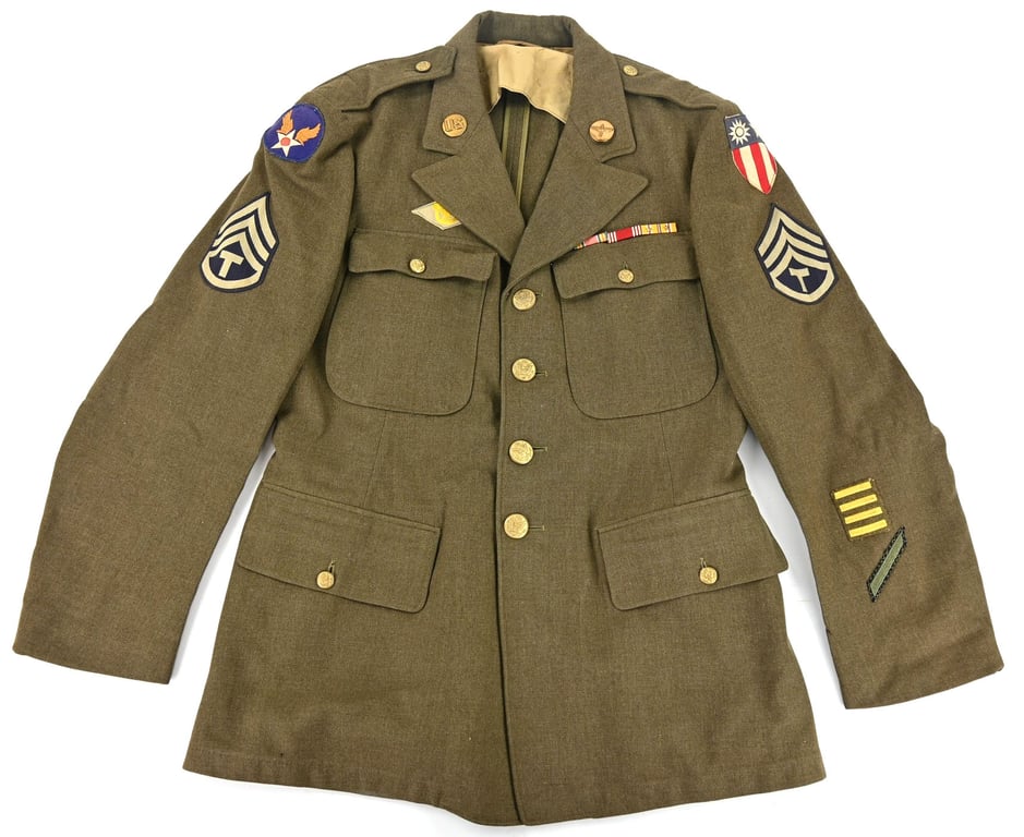 USAAF WW2 CBI Uniform Grouping 'Sgt.  John F. Schuhart'