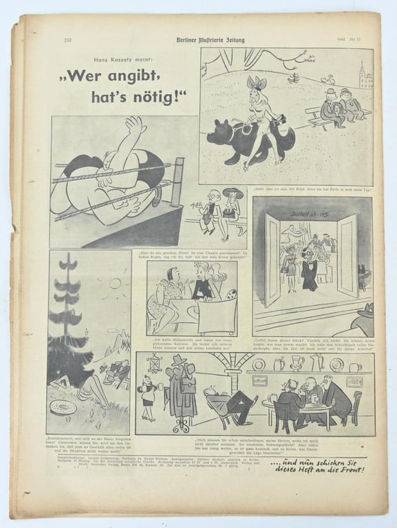 German Berliner Illustrierte Zeitung Newspaper 1942