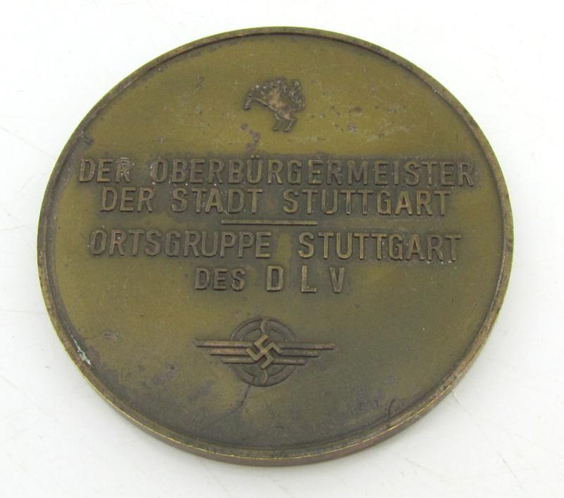 Rare 1936 DLV Medal (Deutscher Luftsportverband) in Case