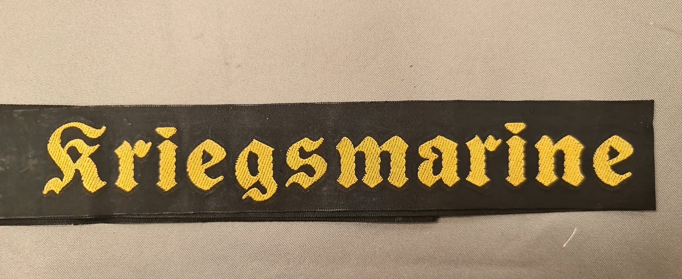 Mint Kriegsmarine Full Length Cap Tally