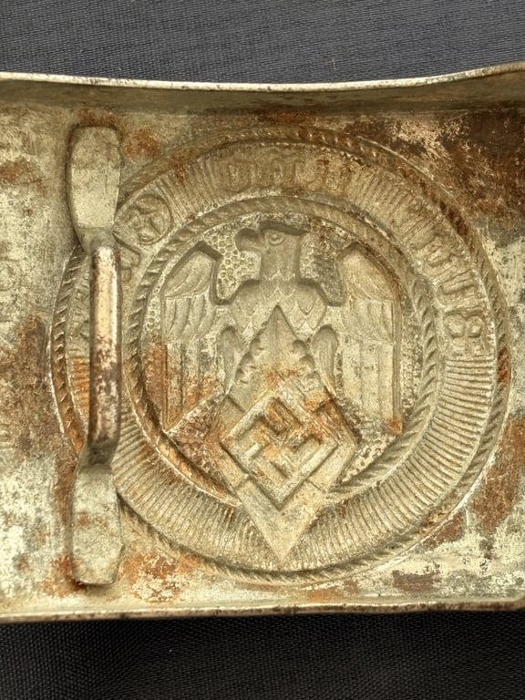 WWII GERMAN HITLER YOUTH STEEL BELT BUCKLE.