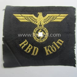 RB- ('Reichsbahn'-) related arm-eagle as executed in 'BeVo'-weave...