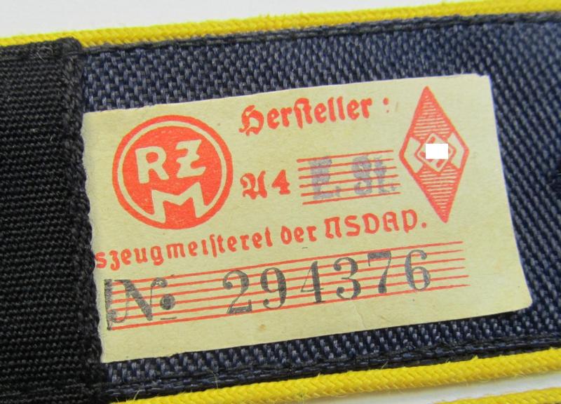 Attractive - and/or fully matching! - pair of so-called: 'Marine-HJ' (ie. naval 'Hitlerjugend'-) shoulderstraps as was intended for usage by a: 'Hitlerjunge' who was attached to the: 'Bann 564' (Bann 564 = Villach / Gebiet: Südost-Kärnten)