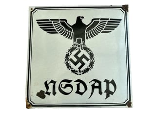 NSDAP Enamel Sign