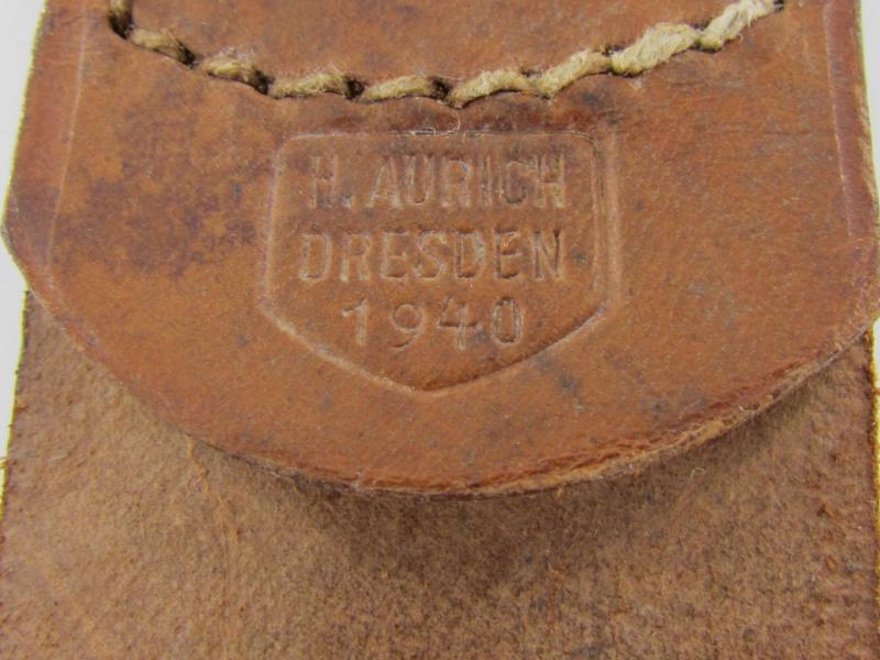 Luftwaffe belt buckle by "Hermann Aurich" 1940