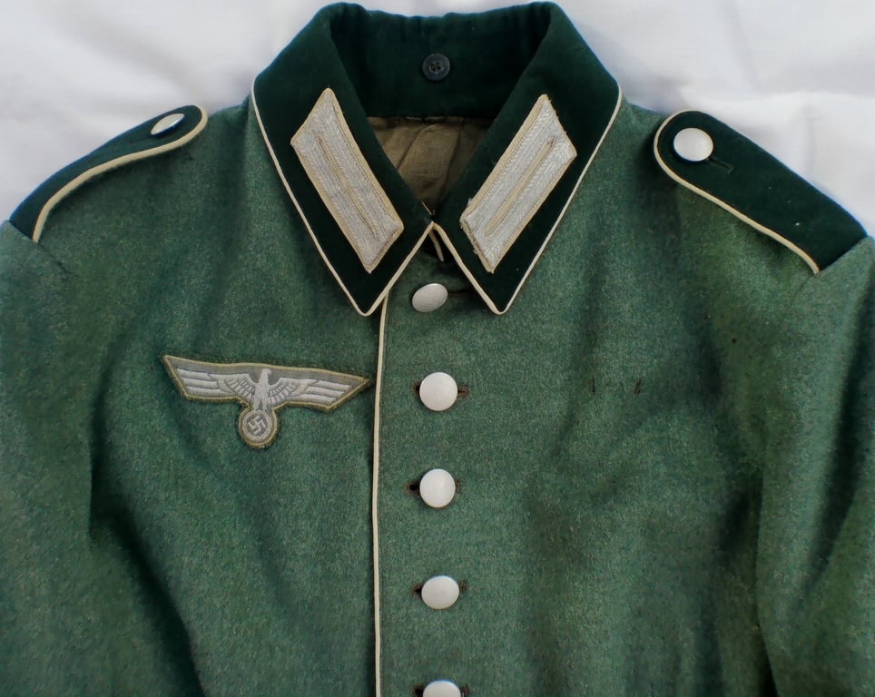 Original WWII German Army 55th Infantry Enlisted mans M-35 Waffenrock dress tunic.