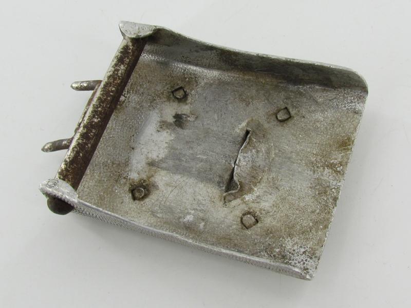 Wehrmacht Aluminum EM/NCO Police Buckle with Belt 1942