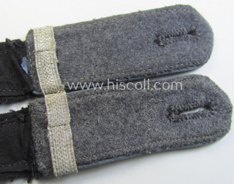 Attractive - and fully matching! - pair of WH (Luftwaffe ie. Hitlerjugend-) related, so-called: 'Flakhelfer'-shoulderstraps as was intended for usage by a: 'Flakhelfer' (ie. later-war-period, youthful, anti-aircraft staff-member)
