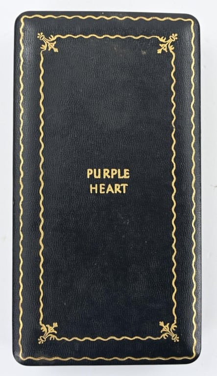 US WW2 Purple Heart Medal in Case 1945