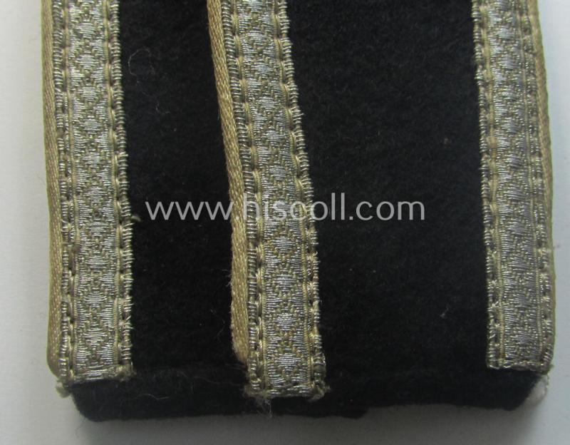 Pair of Waffen-SS NCO-type shoulderstraps as piped in the white-coloured branchcolour as was intended for usage by an: 'SS-Unterscharführer' who served within the: 'Waffen-SS Infanterie-Trpn.'