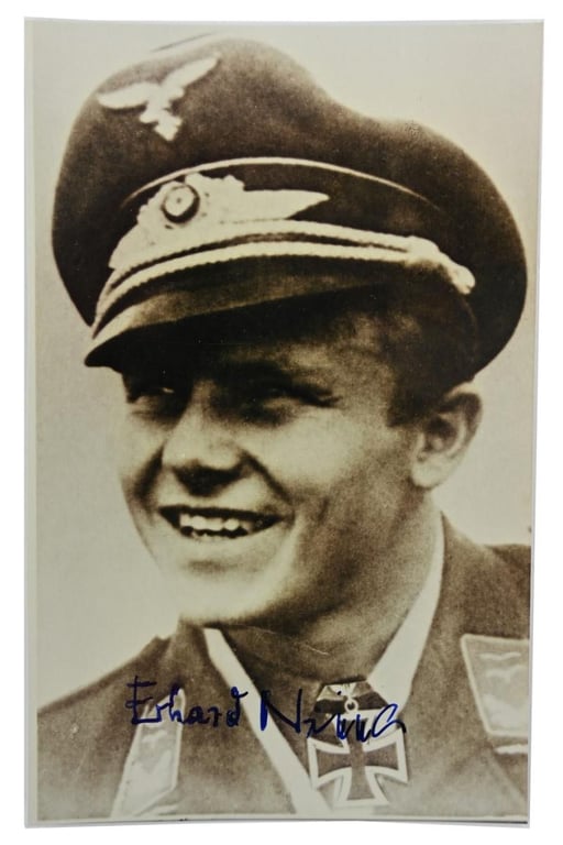 Signature of Luftwaffe KC Recipient 'Erhard Nippa'