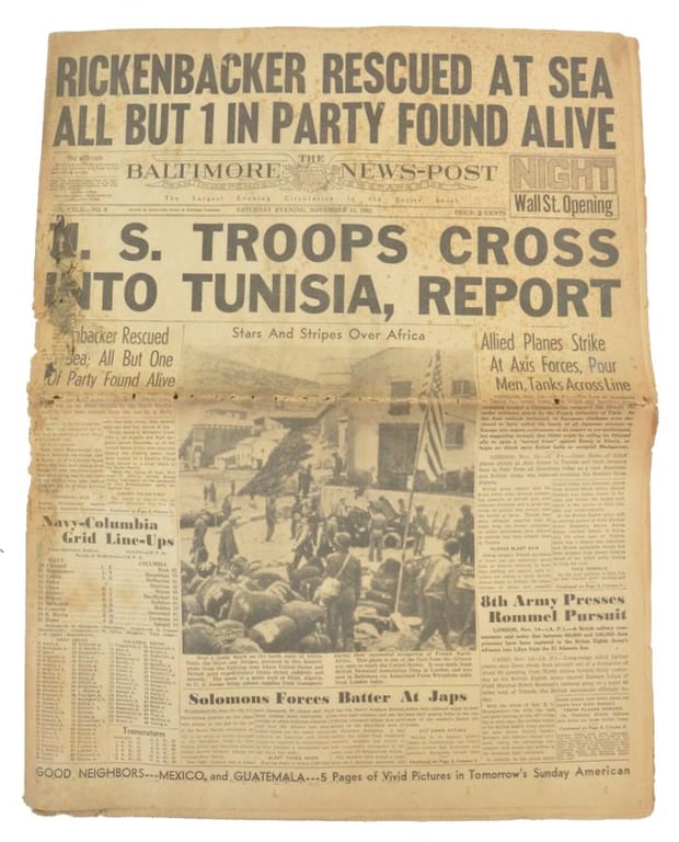 US WW2 Newspaper 'The Baltimore News-Post'