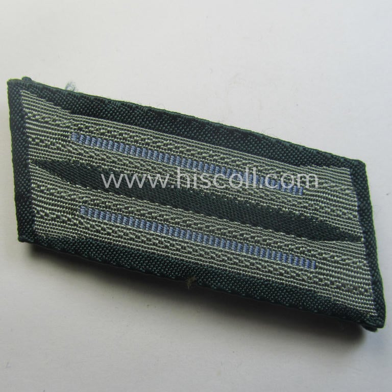 Pair of WH (Heeres) 'BeVo'-woven, EM/NCO-type collar-tabs (or: 'Einheitskragenspiegel'): 'Nachschub-Trpn.'
