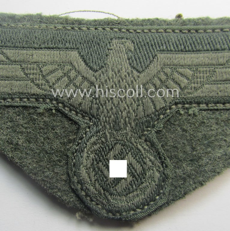 'Cut-out of a tunic' WH (Heeres) EM- (ie. NCO-) type breasteagle (ie. 'Brustadler für Mannschaften und Unteroffiziere des Heeres')