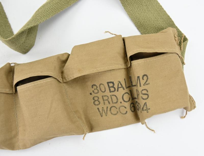US WW2 M1 Rifle Ammo Bandoleer .30 Cal