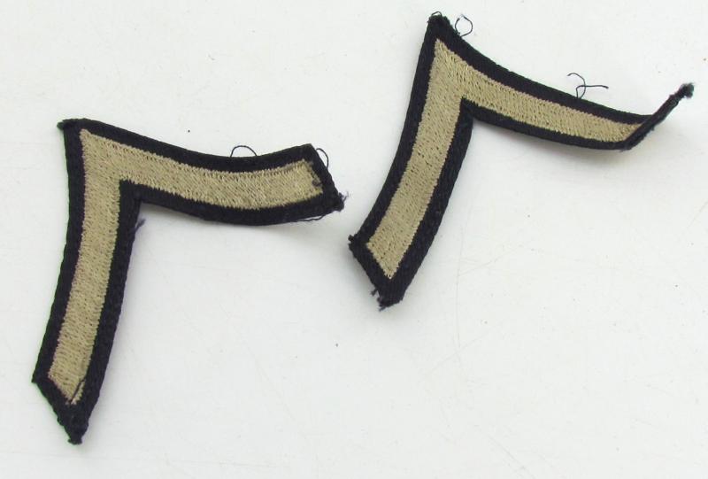 US WWII Private First Class Chevron Set