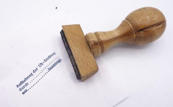 German WH Ink-Stamp "Uk-stellung"