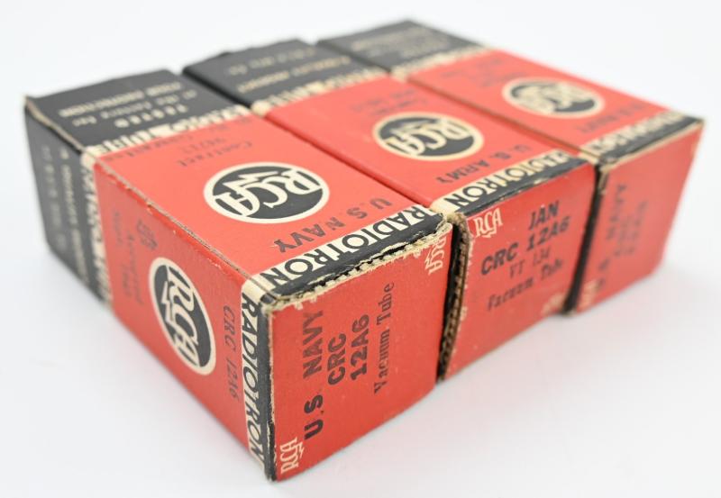 US WW2 Army Navy Radio Tube Set