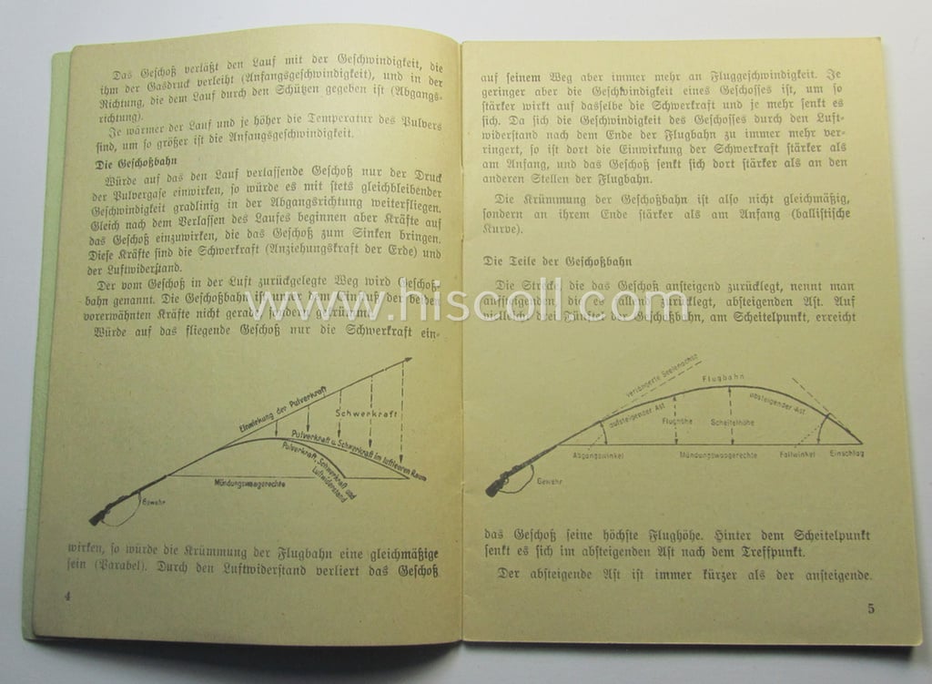 WH-related instruction-booklet entitled: 'Allgemeine Schiesslehre und Schiessausbildung'
