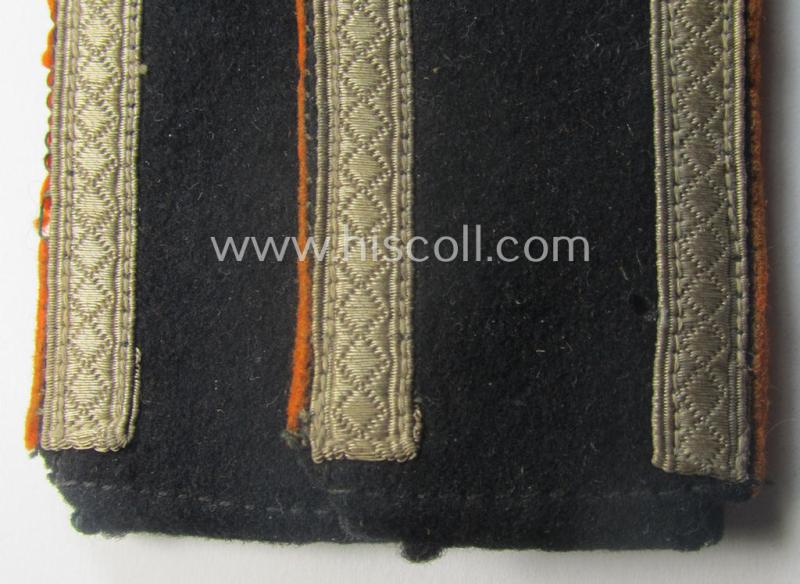 Relic pair of Waffen-SS (I deem fairly early-war pattern and privately-purchased!) NCO-type shoulderstraps as was intended for usage by an: 'Unterscharführer' who served within the: 'Waffen-SS Feldgendarmerie-Trpn.'