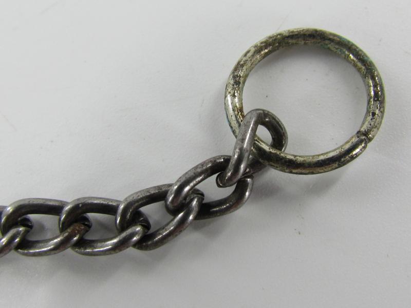 State Criminal Police (Staatliche Kriminalpolizei) ID disc hanger with chain...Rare