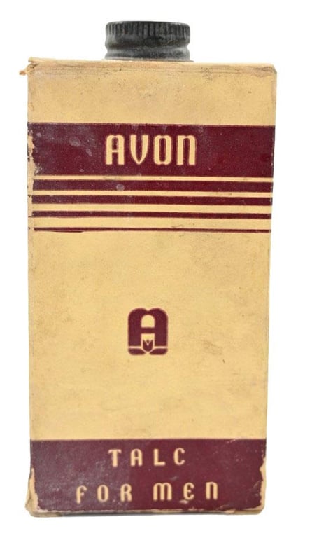 US WW2 Avon Talc for Men Package