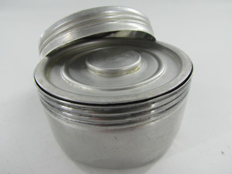 Aluminum Butter Dish with Glass Insert