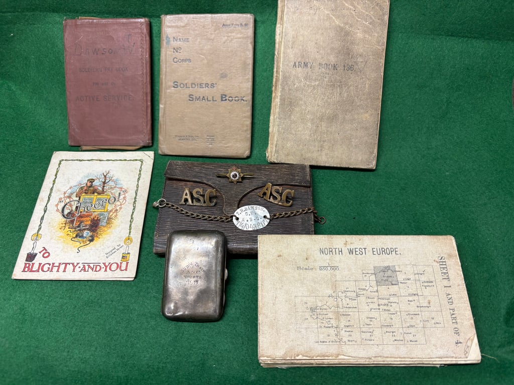 WW1 Group to S4/043907 CQMS T H Dawson ASC