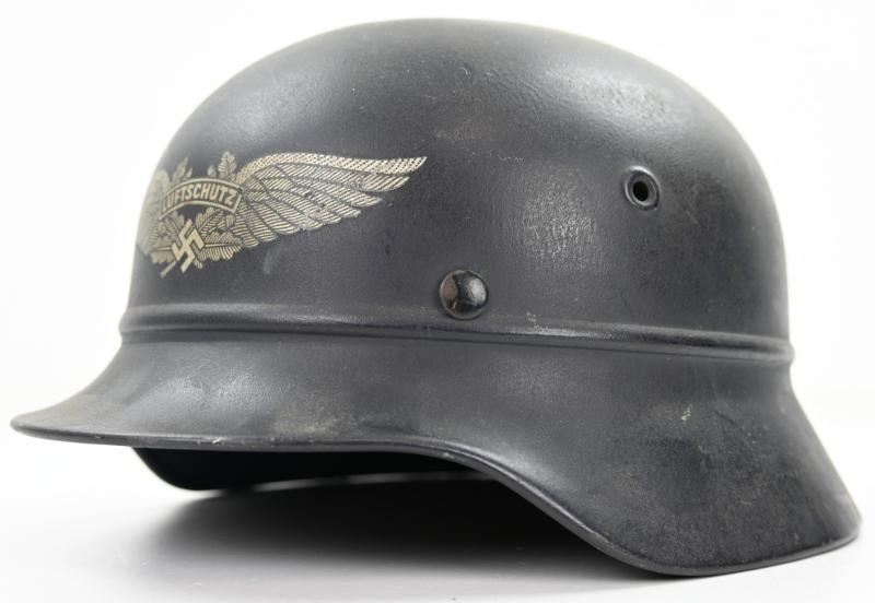 German M40 Luftschutz Beaded Helmet