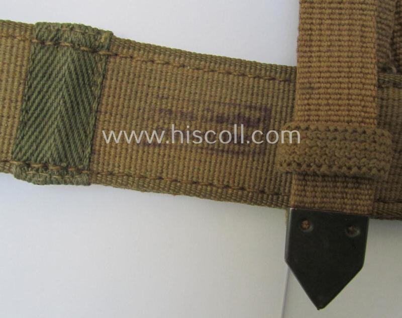 Early- (ie. mid-war-) period, 'all-linnen'-based specific 'tropical-issue'-pattern WH 'A-Rahmen' (ie. 'Gefechts- or 'Sturmgepäck')