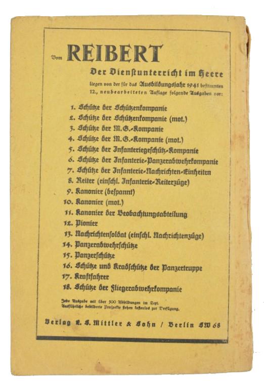 German WH Handbook Reibert 'Nachrichtensoldaten'