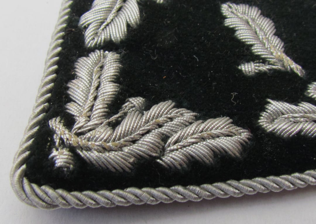 Rare Heer / Luftwaffe Forestry Service Forstamtmann / Forstmeister Collar Tabs – Black Velvet