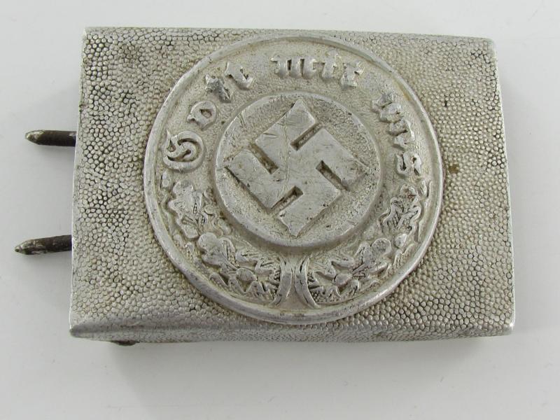 Wehrmacht Aluminum EM/NCO Police Buckle with Belt 1942