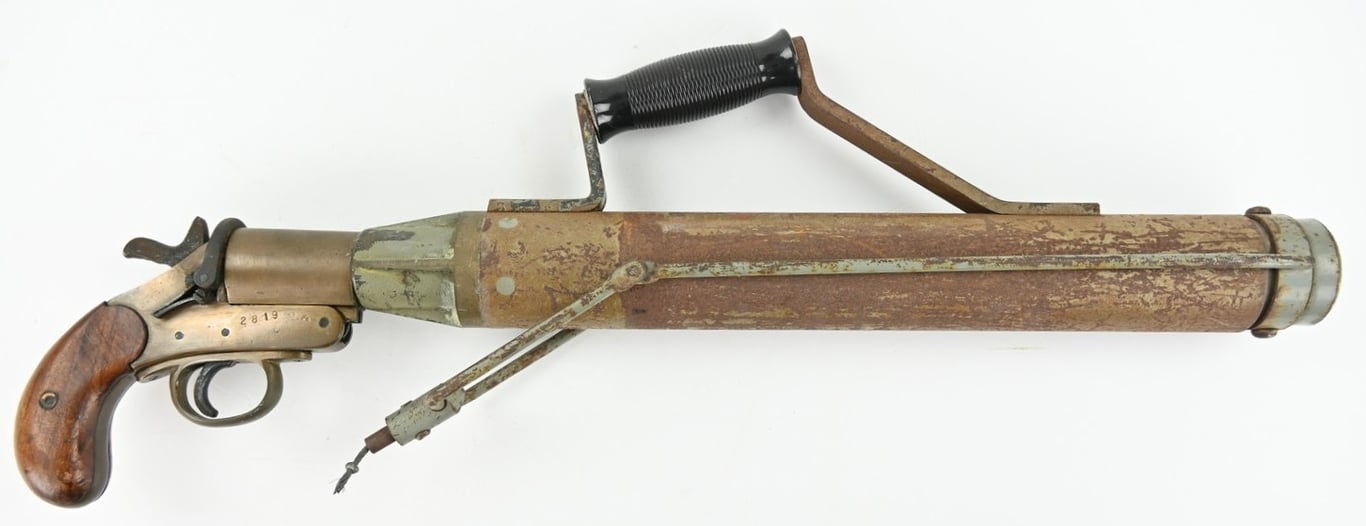 British WW2 Schermuly Line Throwing Pistol