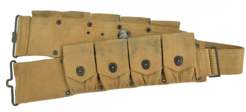 US WW1/WW2 M-1918 Cal.30 Cartridge Belt Mounted