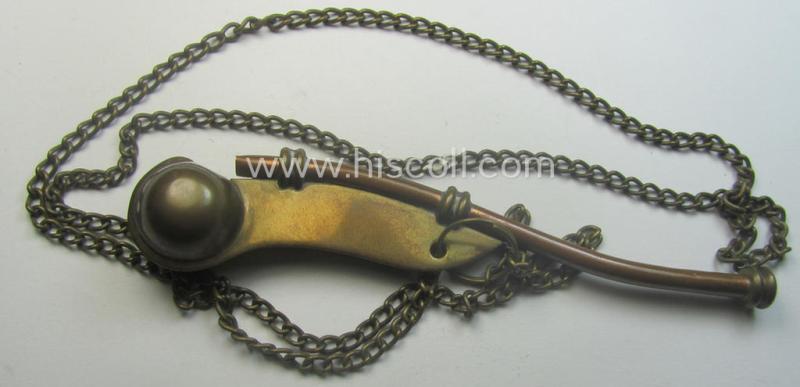 WH (Kriegsmarine) flute (ie. 'Bootsmanns-Flöte') showing the period-engraved initials: 'G.B.'