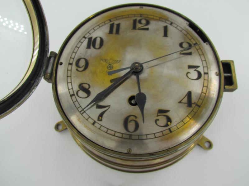Kriegsmarine ships clock by Kieninger & Obergfell