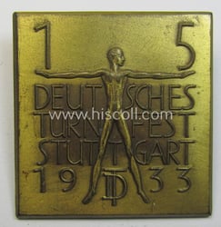 Unusual, 'Deutscher Turnerbund'-related 'tinnie' being a non-maker-marked example...