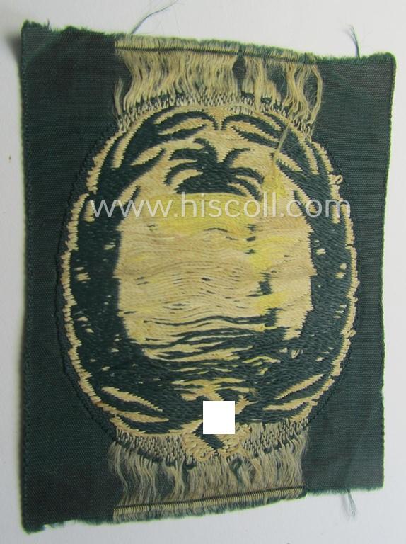 Stunning, WH (Heeres) 'Ärmelabzeichen für Angehörige des Sonderverbandes 287 o. 288' being a 'virtually mint- ie. unissued' example as was executed in so-called: 'BeVo'-weave pattern