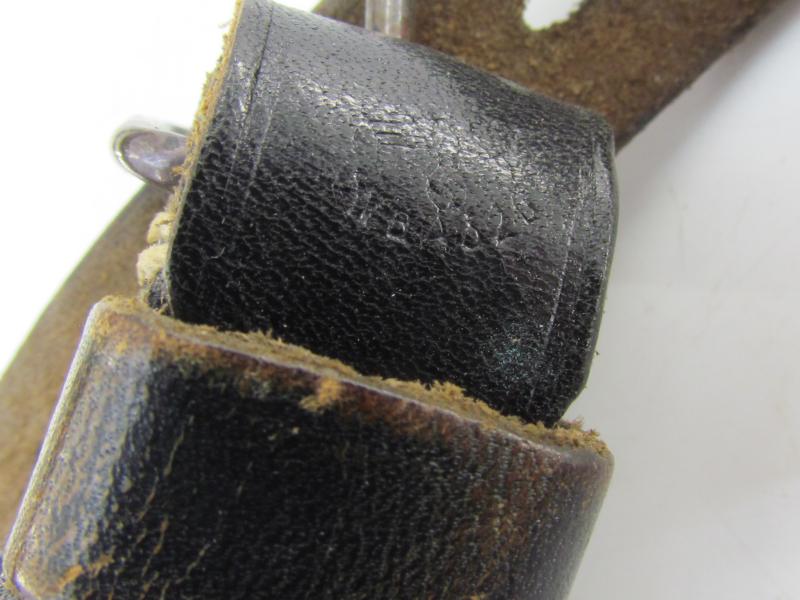 German Black Bakelite Binocular Case with Original Strap