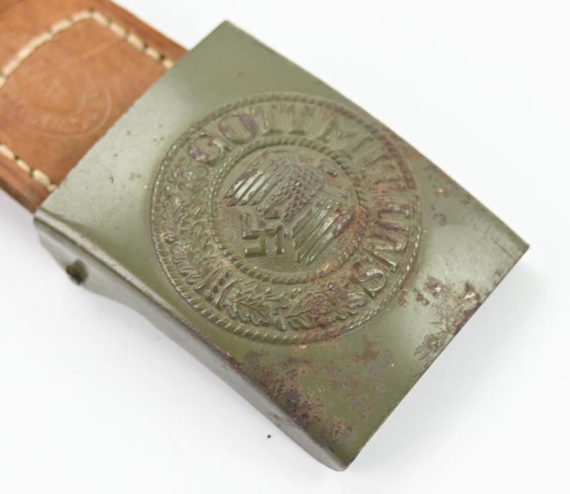 German WH Beltbuckle with Tab 'C.W. Motz 1941'
